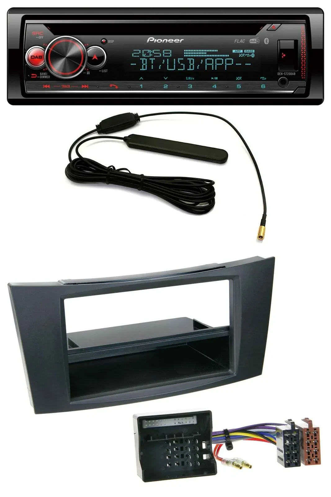 Автомагнитола Pioneer USB DAB MP3 Bluetooth CD для Mercedes CLS, E-Class W211