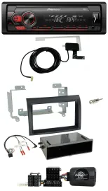 Pioneer 1DIN USB DAB MP3 Lenkrad Autoradio für Fiat Ducato 06-08 schwarz