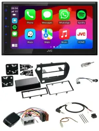 JVC Bluetooth 2DIN Lenkrad DAB USB Autoradio für Honda Insight ZE2 2009-2013