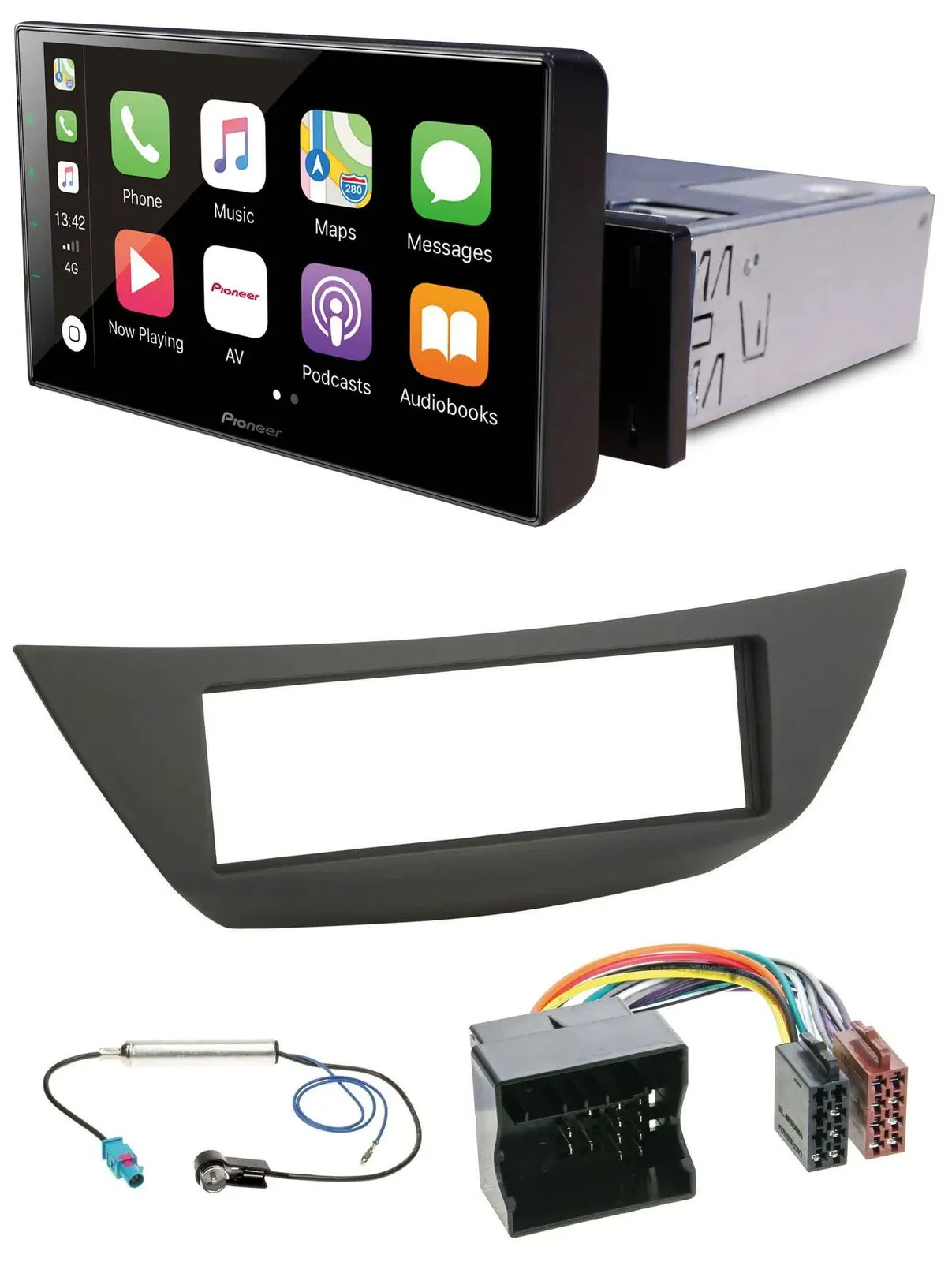 Pioneer Bluetooth MP3 DAB USB Autoradio für Renault Laguna 3 (ab 2008)