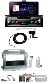 Pioneer DAB Bluetooth Lenkrad USB Autoradio für Kia Sportage 3 2010-15 silber
