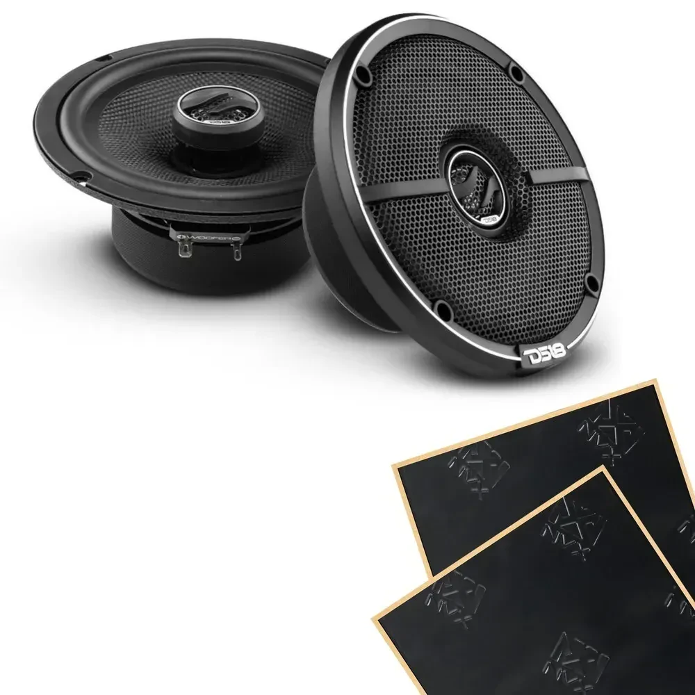 Автомобильные динамики DS18 ZXI-654 ZXI Series 6.5", 2-Way, 4-Ohm, коаксиальные, с шумоизоляцией (набор)