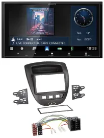 Kenwood Bluetooth 2DIN USB DAB MP3 Autoradio für Citroen C1 Toyota Aygo Peugeot