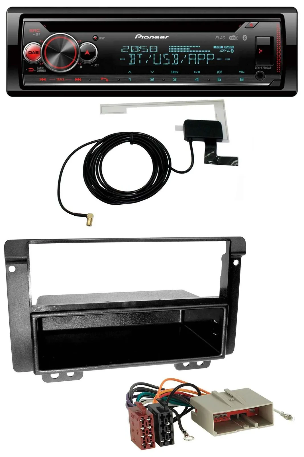 Pioneer DAB CD MP3 USB Bluetooth Autoradio für Landrover Freelander 2004-2007