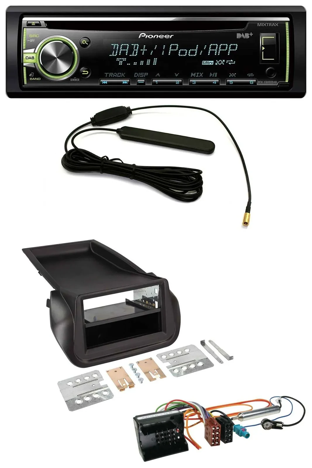 Автомагнитола Pioneer MP3 USB CD DAB AUX для Citroen Nemo/Peugeot Bipper (с 2008)