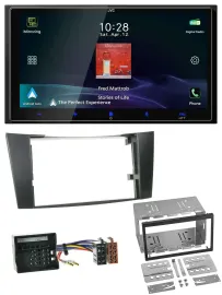 JVC USB Bluetooth 2DIN DAB MP3 Autoradio für Mercedes CLS E-Klasse W211 02-09
