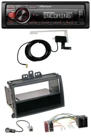 Pioneer USB MP3 DAB Bluetooth Autoradio für Hyundai i20 08-11 Rubber-Touch Ablag