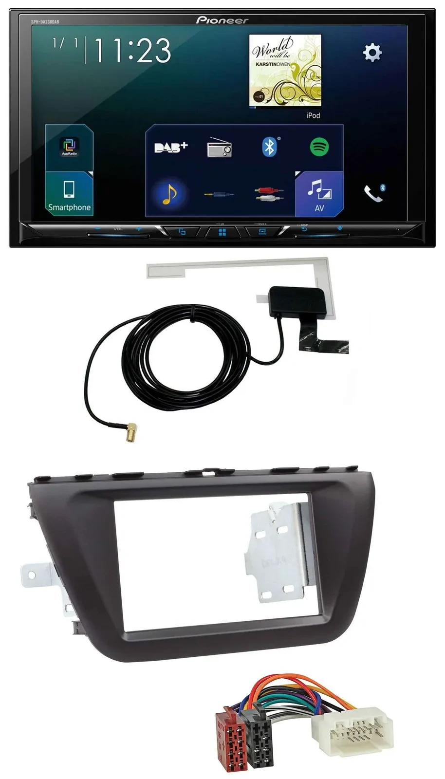 Автомагнитола для Suzuki SX4 (с 2013) Pioneer 2-DIN, DAB, USB, MP3, Bluetooth