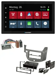 Blaupunkt MP3 Bluetooth DAB 2DIN USB Autoradio für Honda Jazz ab 09 silber
