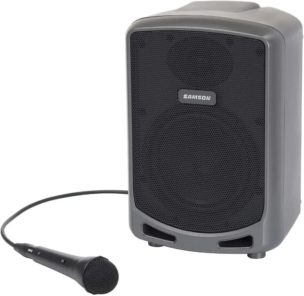 Б/У Портативная акустическая система Samson Express+ с Bluetooth и проводным микрофоном
