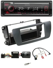 Kenwood Lenkrad Bluetooth USB DAB Autoradio für Seat Ibiza azabacheschwarz