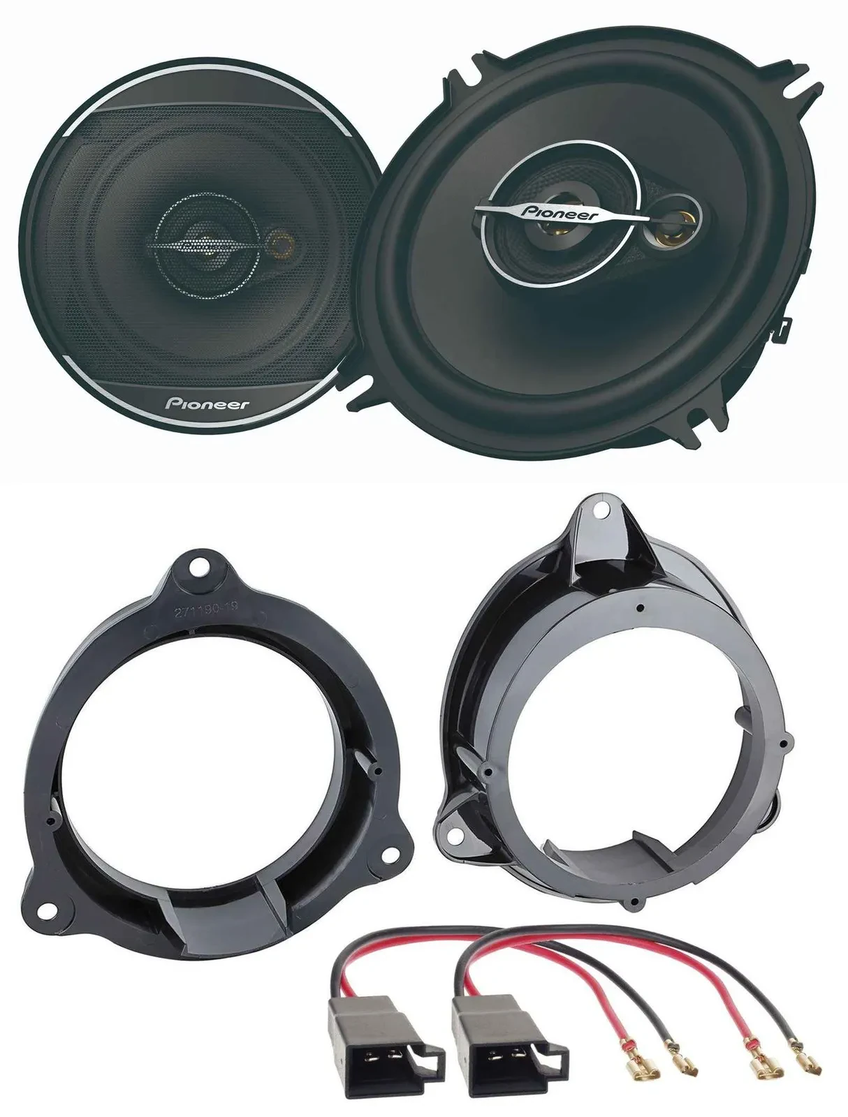 Pioneer 13cm 3-Wege 300Watt Lautsprecher für Mercedes Citan Renault Kangoo Front
