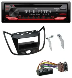 JVC CD DAB USB Bluetooth MP3 Autoradio für Ford C-Max Kuga matt schwarz