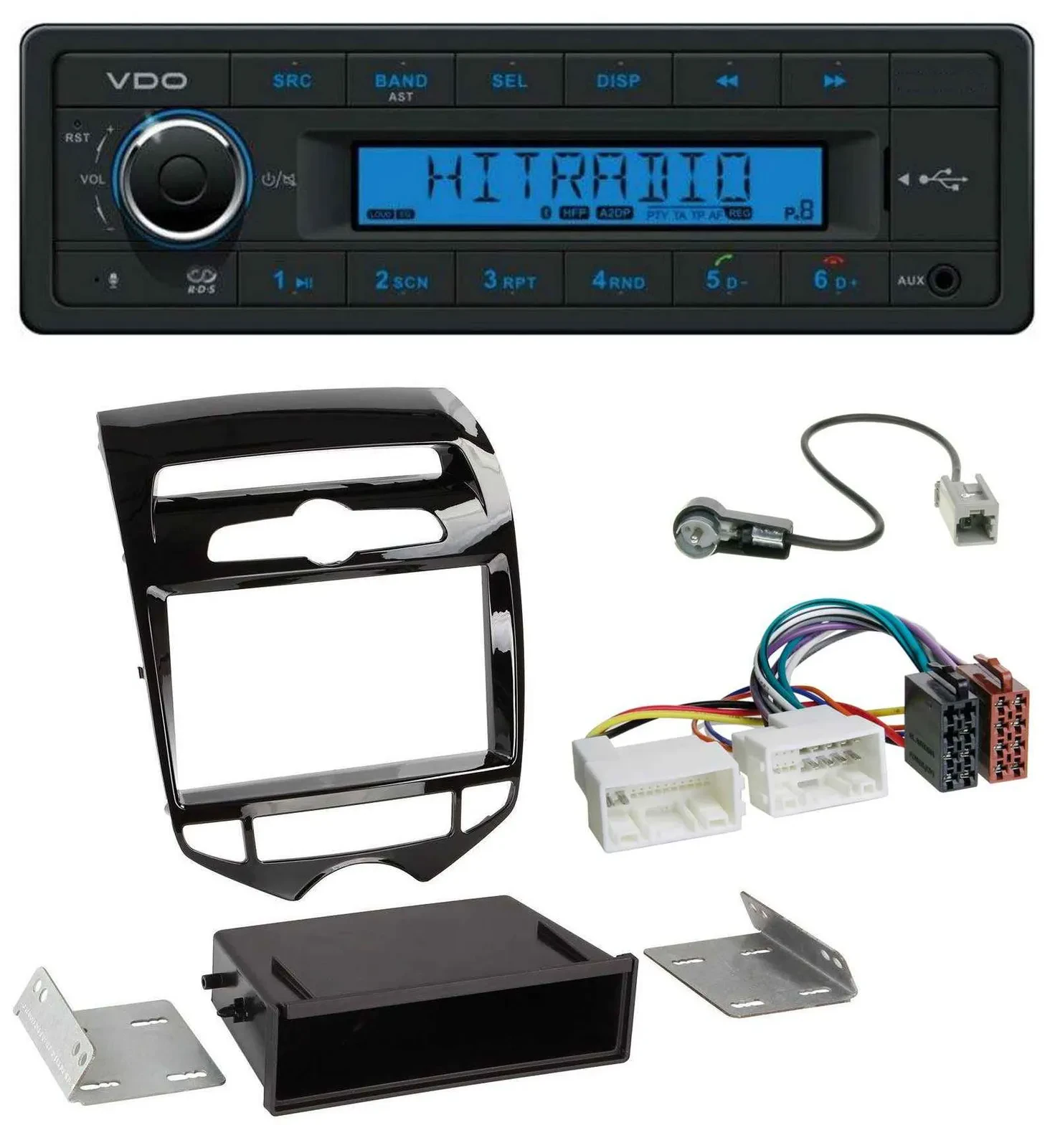 VDO AUX Bluetooth USB MP3 Autoradio für Hyundai ix20 ab 10 autom. Klima