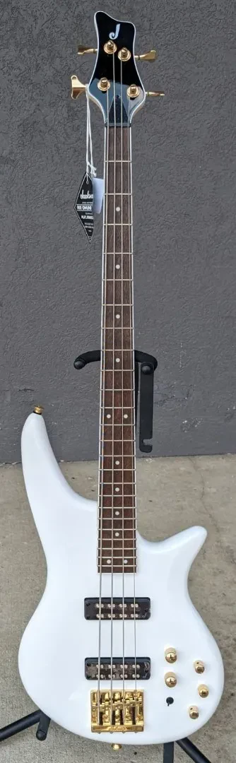 Jackson JS Series Spectra JS3 4-String Electric Bass Guitar, Snow White - Demo