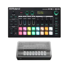 Драм-машина Roland MC-101 4-Track с крышкой Decksaver (набор, 2 шт)