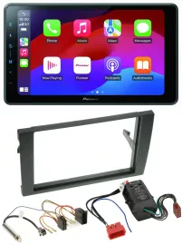 Автомагнитола Pioneer 2DIN Bluetooth USB MP3 DAB для Audi A4 B6/B7 (2000–2008), совместима с активной системой Bose