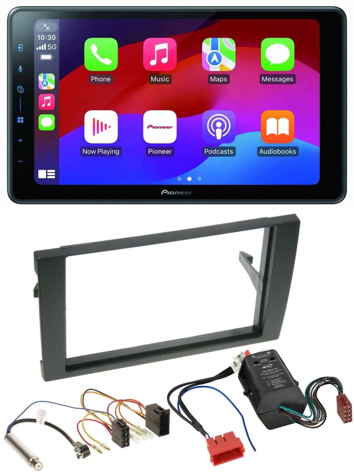 Автомагнитола Pioneer 2DIN Bluetooth USB MP3 DAB для Audi A4 B6/B7 (2000–2008), совместима с активной системой Bose