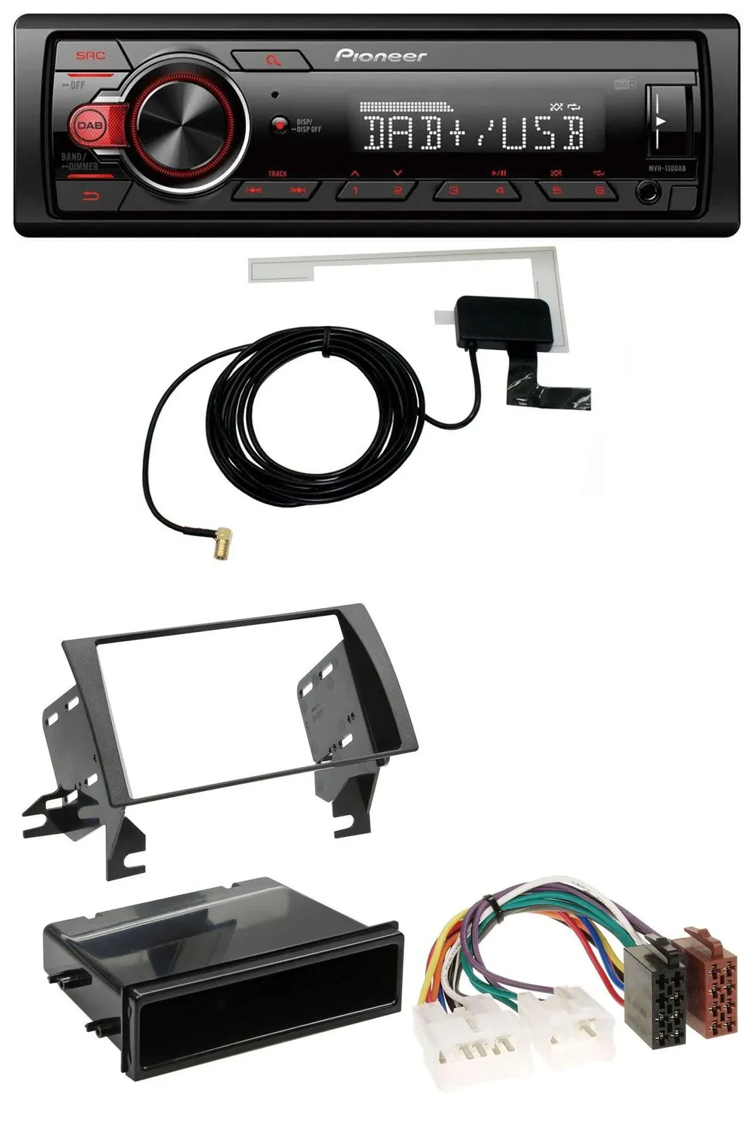 Автомагнитола для Toyota Camry (2002–2006) Pioneer 1-DIN, MP3, DAB, USB, AUX