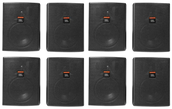 Настенная акустика JBL Control 25AV Black (8 штук)