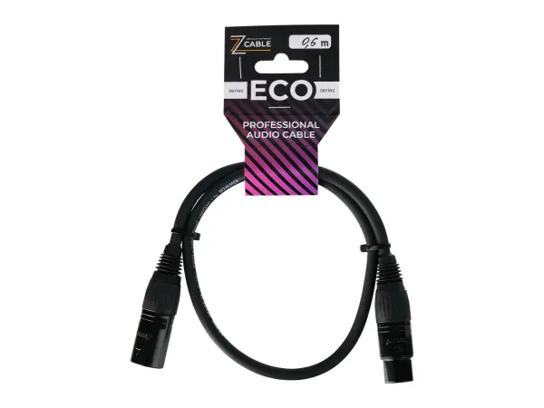 Микрофонный кабель ZZcable E1-XLR-M-F-0060-0 Black 0.6 м