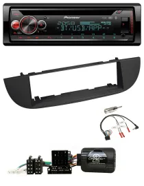 Автомагнитола для Fiat 500 (с 2007) Pioneer DAB, CD, Bluetooth, USB, черная