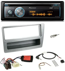 Pioneer Lenkrad DAB USB CD Bluetooth Autoradio für Honda Civic 2004-2006 silber