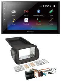 Pioneer USB Bluetooth DAB 2DIN MP3 Autoradio für Citroen Nemo Peugeot Bipper