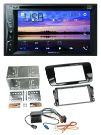 Pioneer Bluetooth 2DIN USB DVD DAB MP3 Autoradio für Seat Ibiza ab 08 Klavierlac