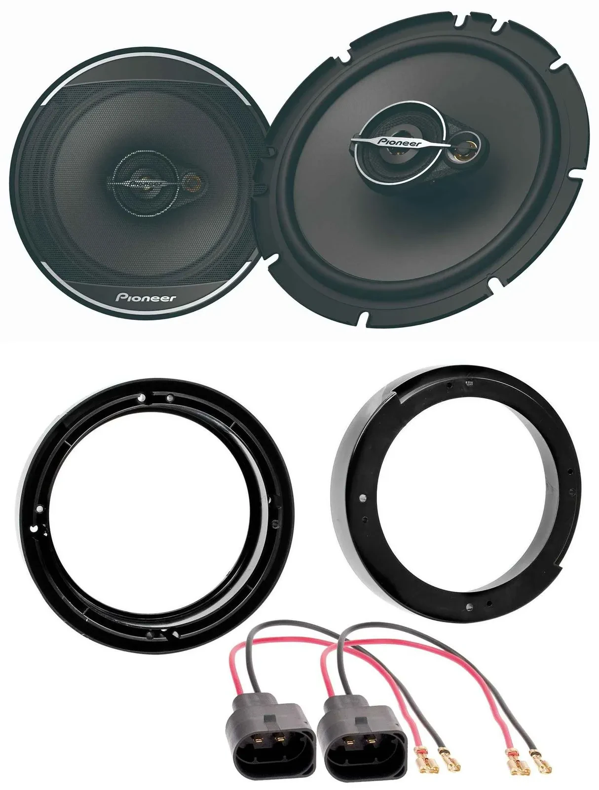 Pioneer 16,5cm 3-Wege 320Watt Lautsprecher für VW New Beetle ab 97 Fronttür Heck