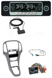 Dietz DAB Bluetooth USB MP3 Autoradio für Opel Astra J ab 2009 Titan grau