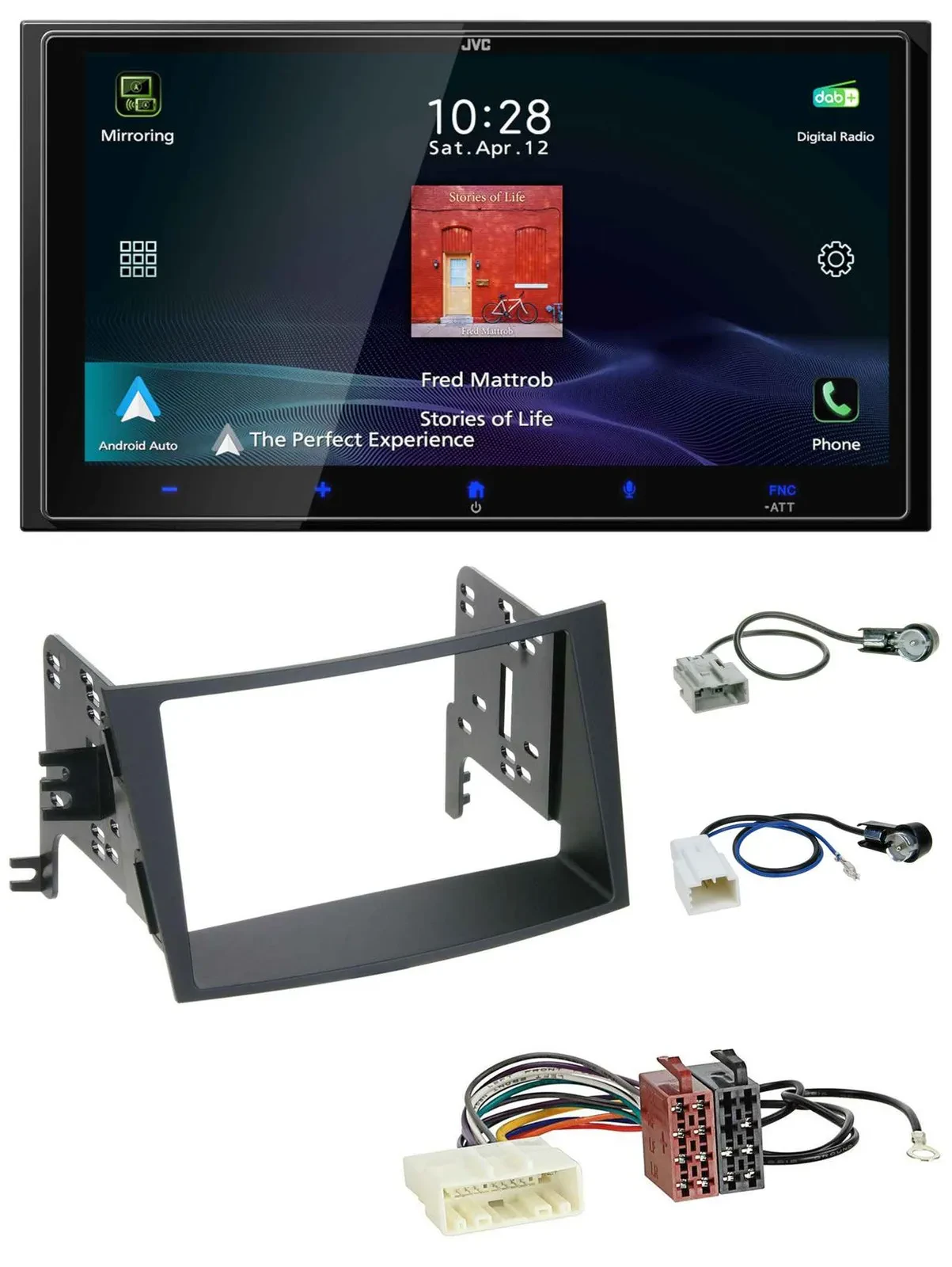 JVC USB Bluetooth 2DIN DAB MP3 Autoradio für Subaru Legacy Outback ab 09