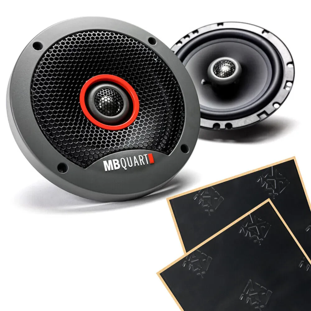 MB Quart FKB116 6.5" Formula Series Coaxial Speakers with Sound Damping