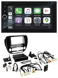 Blaupunkt DAB USB Bluetooth Lenkrad 2DIN TMC Navigation für Kia Soul ab 2014 Kli