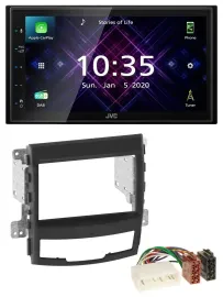 JVC DAB 2DIN MP3 Bluetooth USB Autoradio für SSangYong Korando 10-13
