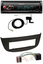 Автомагнитола для Renault Twingo (2007–2012) Pioneer Bluetooth, DAB, USB, MP3, черный