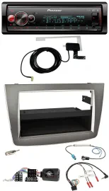Автомагнитола Pioneer Bluetooth, DAB, USB для Alfa Romeo Mito 955 (2008–2014), серебристая