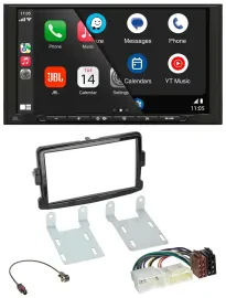 JBL USB 2DIN MP3 Bluetooth AUX Autoradio für Dacia Dokker Logan Duster Lodgy pia