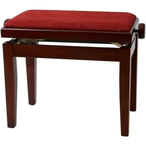 Б/У Банкетка для пианино Gewa Pianobank Deluxe Mahagoni matt регулируемая, 57 x 32 см, высота 45–58 см, коричневый/красный