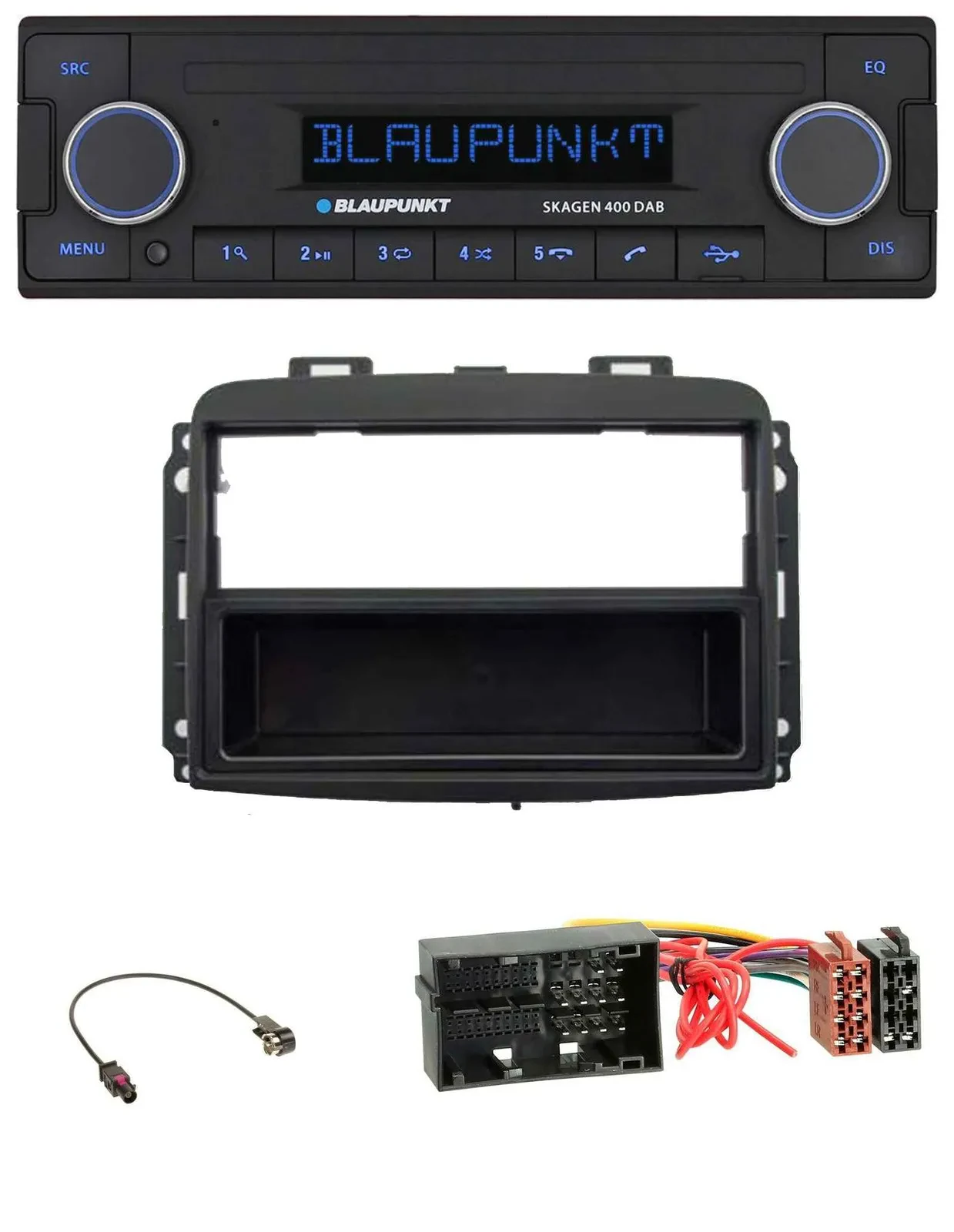 Blaupunkt DAB USB Bluetooth MP3 Autoradio für Fiat 500 L (ab 2012)