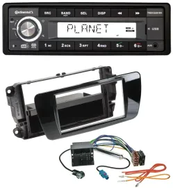 Continental USB 1DIN AUX DAB MP3 Autoradio für Seat Ibiza ab 08 Klavierlack schw