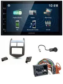 Автомагнитола для Chevrolet Aveo/Sonic (с 2011) Kenwood 2 DIN Bluetooth USB DAB MP3