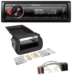 Pioneer MP3 1DIN DAB USB AUX Autoradio für FIAT Fiorino (ab 2008)
