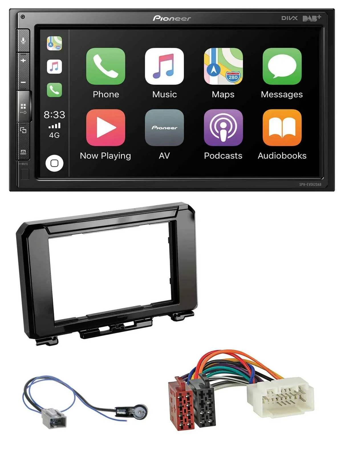 Автомагнитола для Suzuki Jimny GJ (с 2018) Pioneer 2-DIN, USB, MP3, DAB, Bluetooth