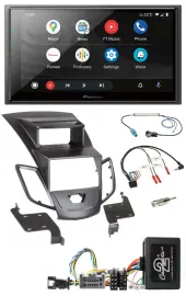 Pioneer USB 2DIN DAB Lenkrad Bluetooth Autoradio für Ford Fiesta Display 2008-10