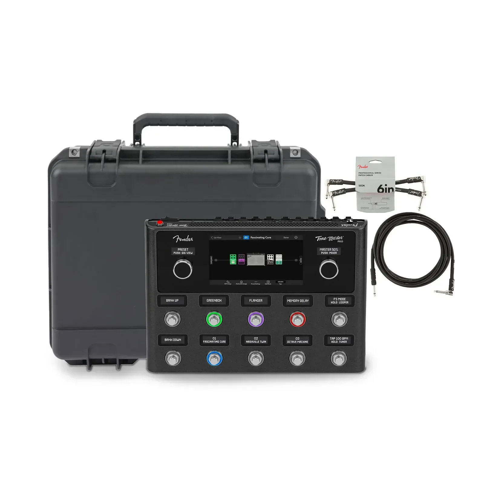 Fender Tone Master Pro Multi-Effects Pedal Workstation with Case and Cables