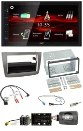 JVC USB Bluetooth Lenkrad DAB 2DIN Autoradio für Alfa Romeo Mito 2014-2018 silbe