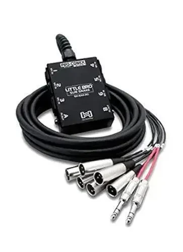 Мультикор Hosa Technology SH-6X2-20 Pro-Conex Little Bro Black 6 м