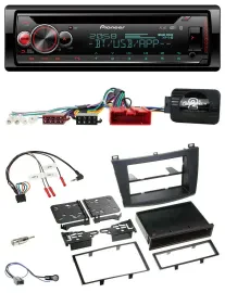Автомагнитола Pioneer DAB, CD, Bluetooth, USB для Mazda 3 (2009–2013), поддержка CAN-Bus, управление с руля