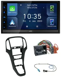 JVC DAB Bluetooth MP3 USB 2DIN Autoradio für Opel Astra J ab 12/09 Perlschwarz